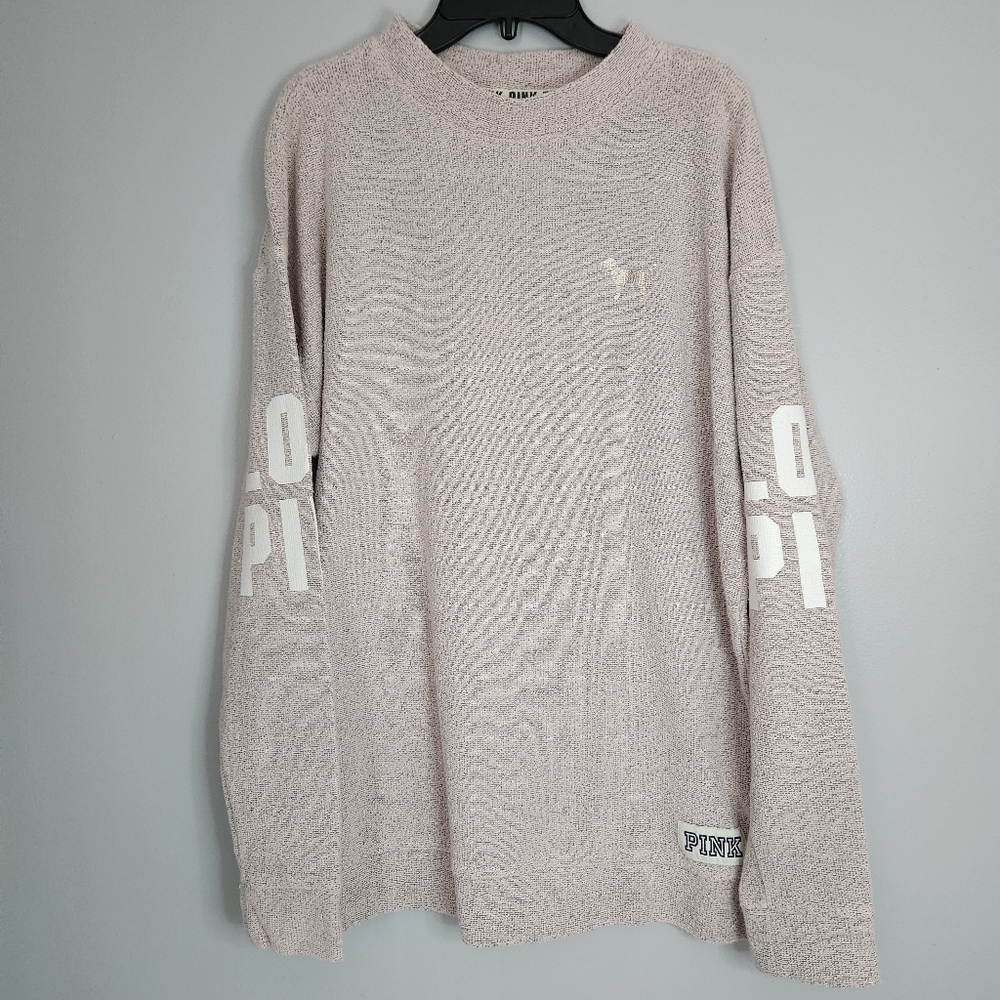 Victoria Secret PINK lightweight loungeshirt, SzMed, light mauve/pale pink color